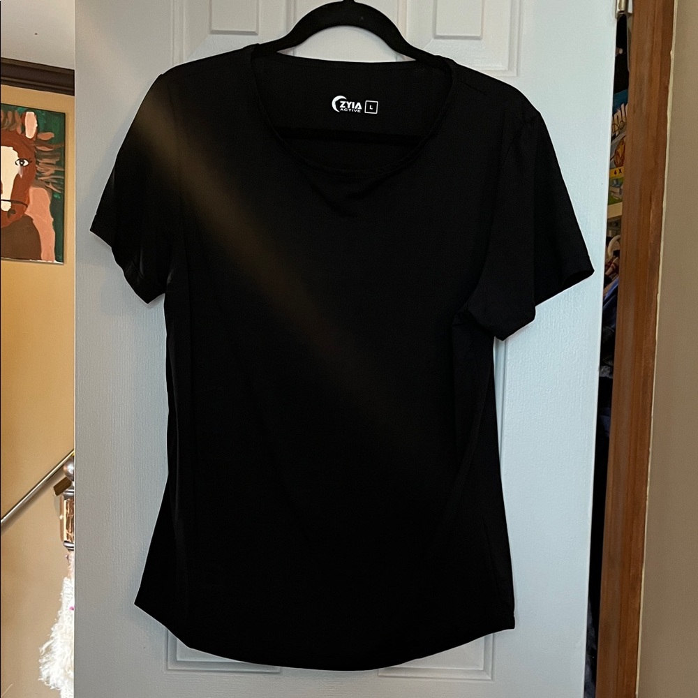 ZYIA Black Short Sleeve Tee
